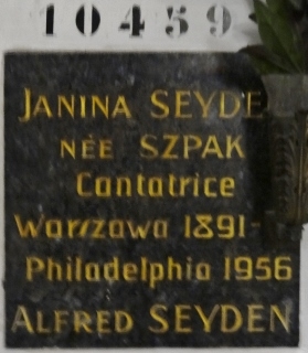 87 | SEYDEN Janina, née SZPAK (1891-1956)